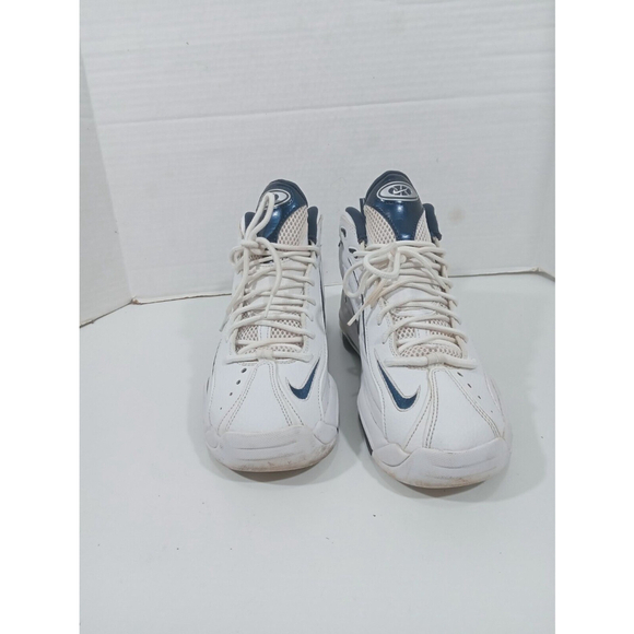 Nike Mens Air Total Max Uptempo Men 9 White Navy Shoes Sneakers SCZ2198-100 - Picture 7 of 16